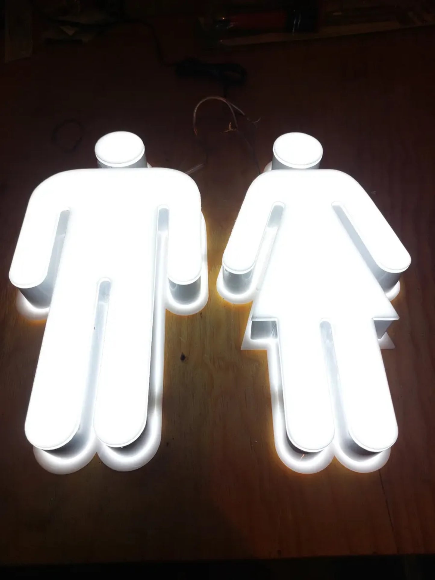 Señales para Baños con luz led