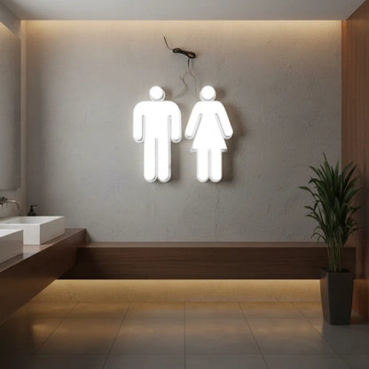 Señales para Baños con luz led