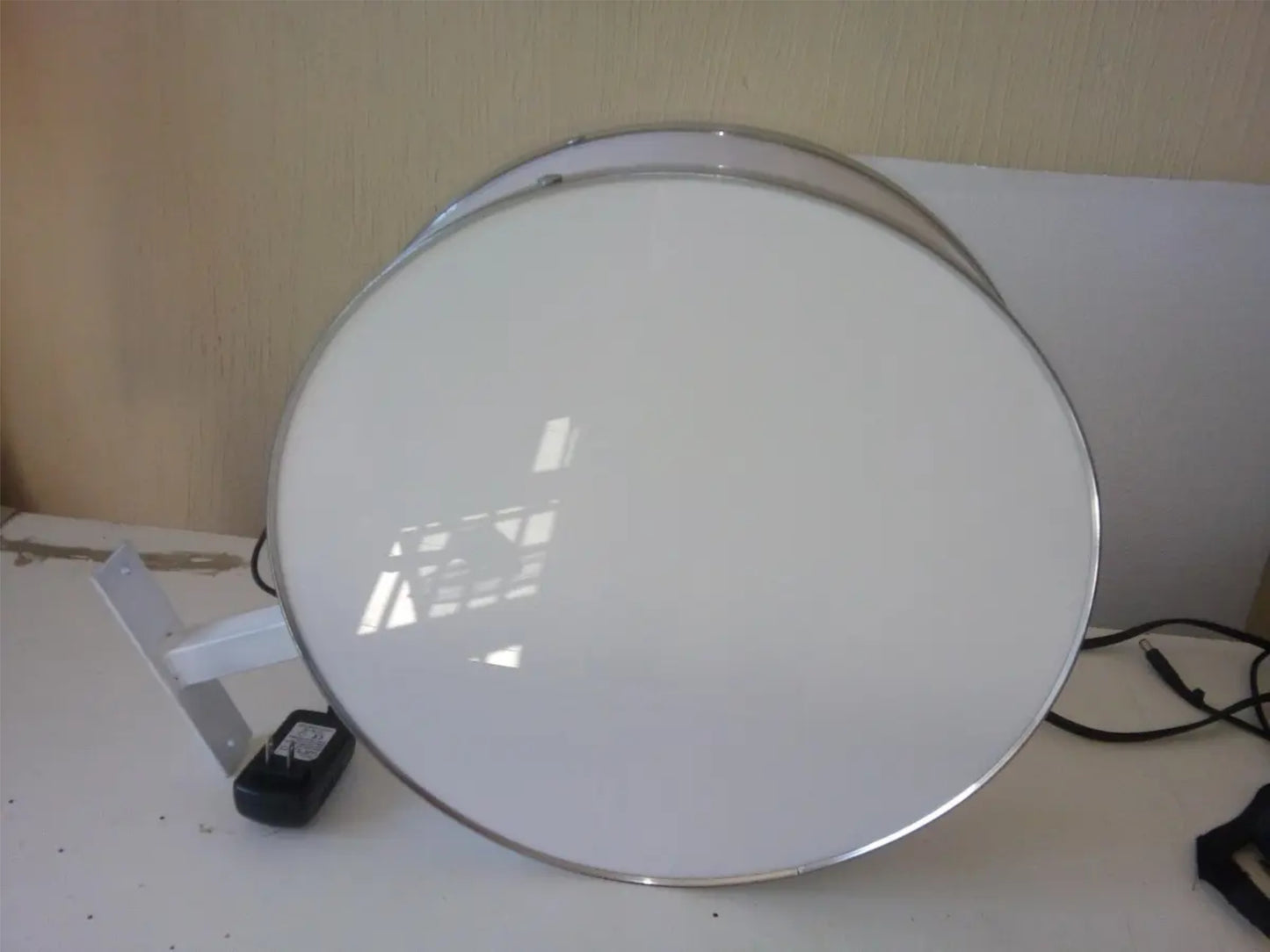 Anuncio Luminoso Circular de 50cm LED Personalizado 3D – Doble Vista para Negocios