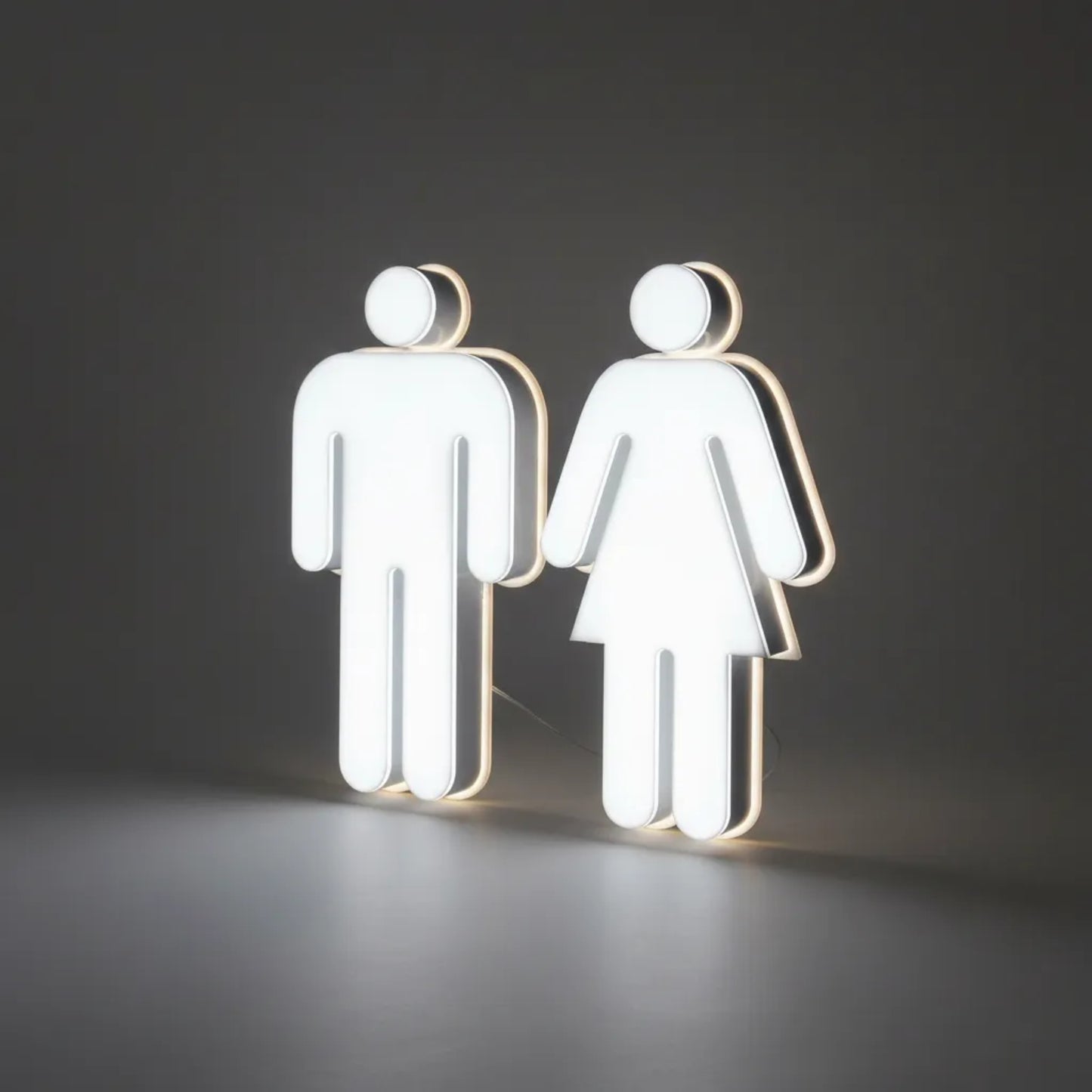 Señales para Baños con luz led