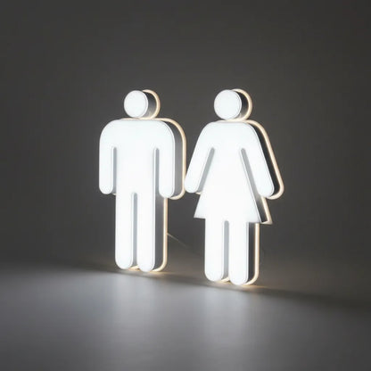 Señales para Baños con luz led